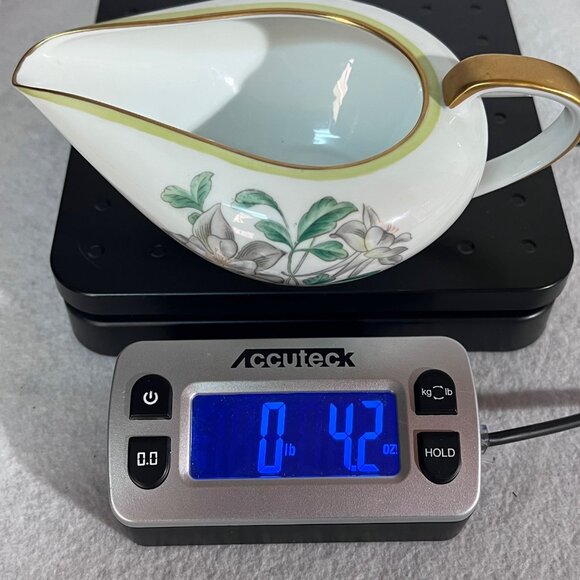 Noritake China Floral Gravy Boat Creamer Made In Japan Porcelain With Gold Trim - Picture 10 of 10